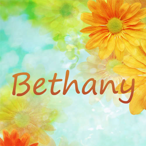 Pictures with names Bethany