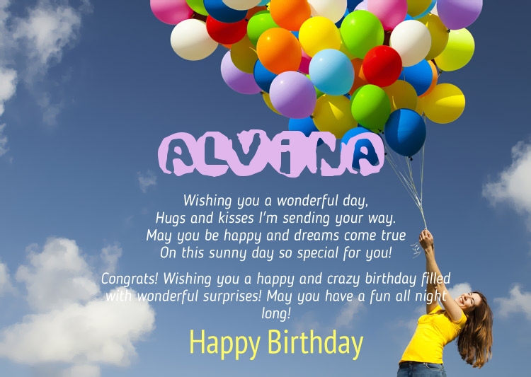 Birthday Congratulations for Alvina