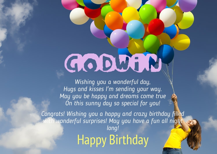 Birthday Congratulations for Godwin