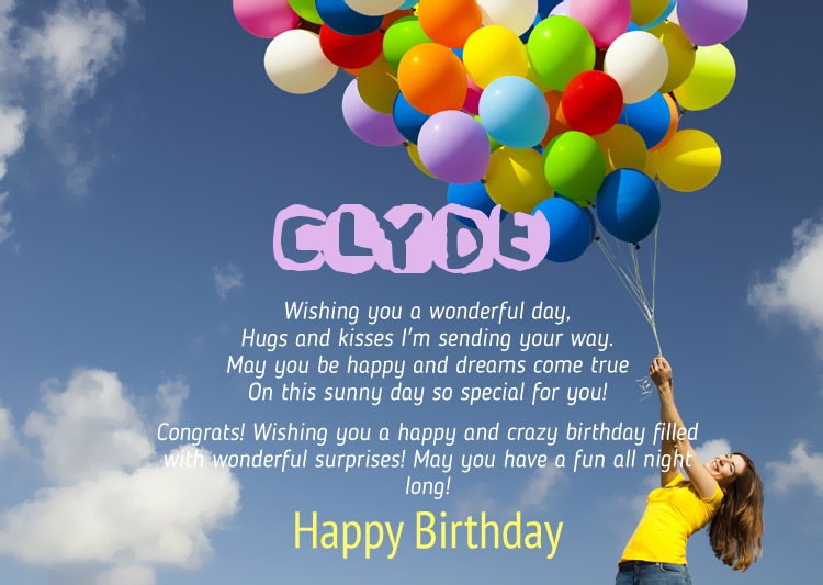 Birthday Congratulations for Clyde