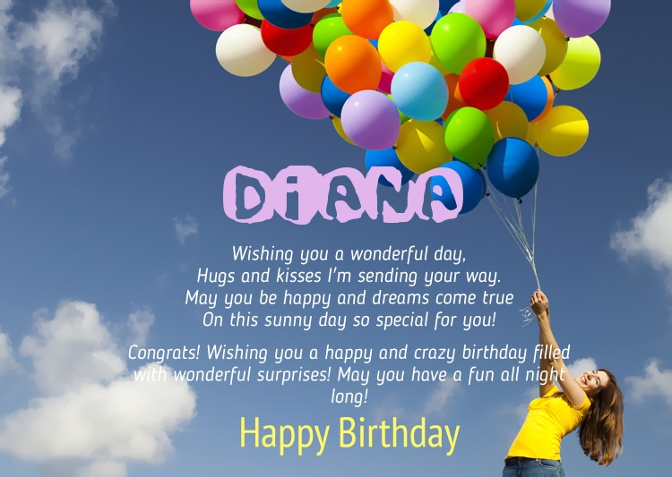 Birthday Congratulations for Diana