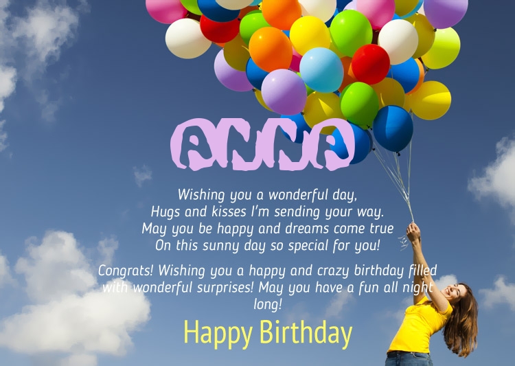 Birthday Congratulations for ANNA