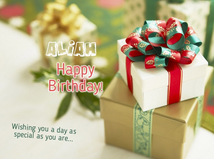 Birthday wishes for ALIAH