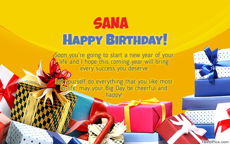 Happy Birthday Sana