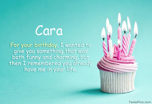 Happy Birthday Cara in pictures