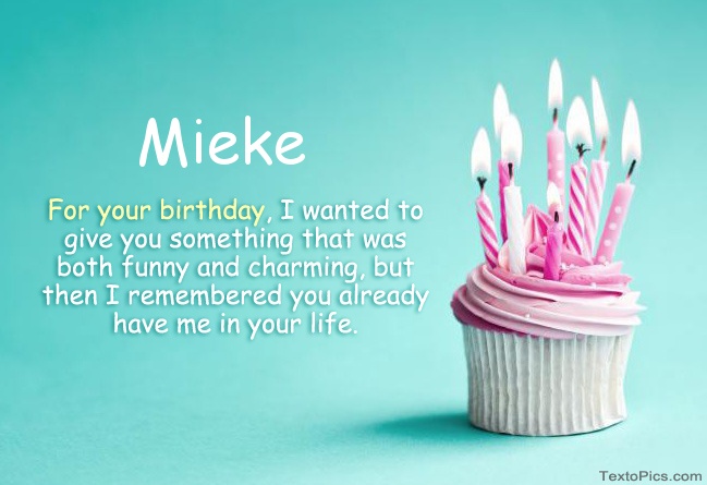 Happy Birthday Mieke in pictures