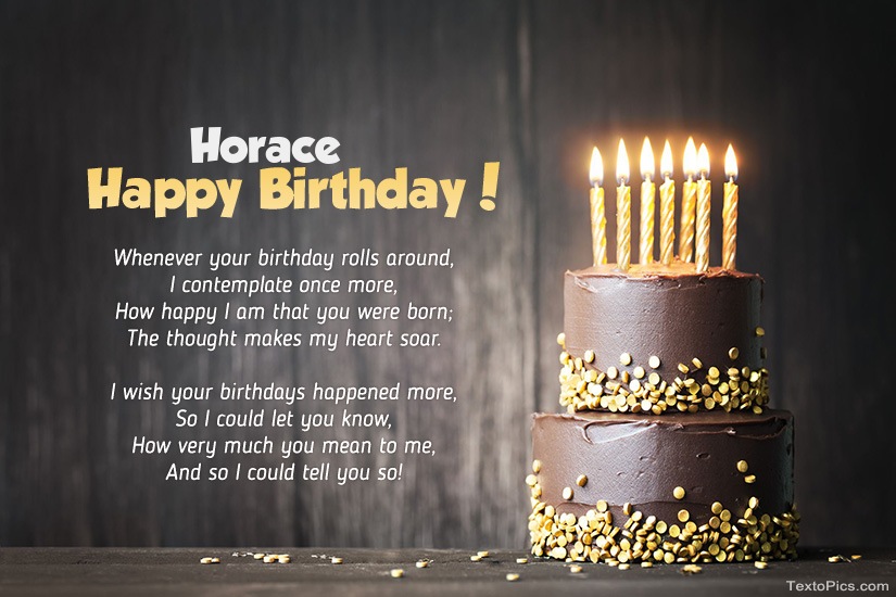 Happy Birthday images for Horace