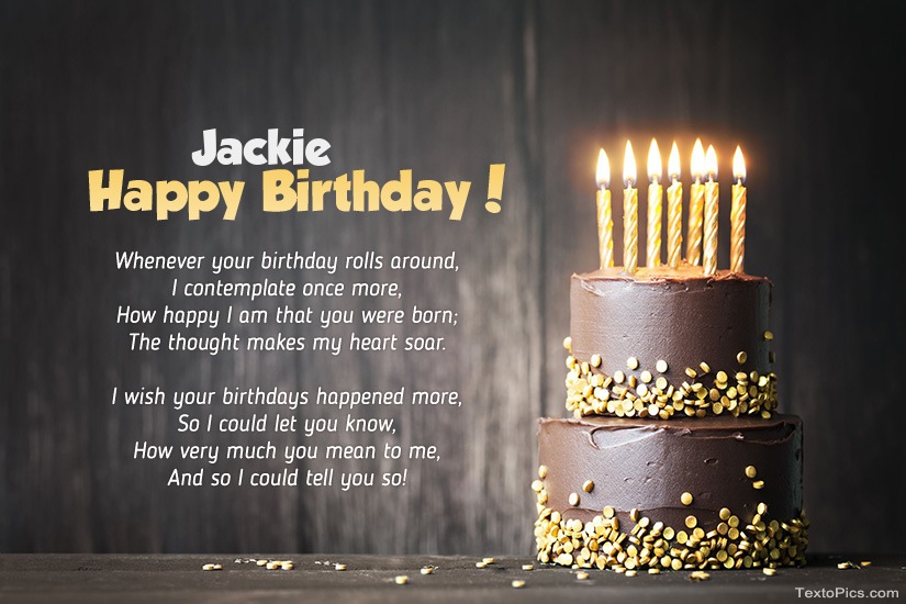 Happy Birthday images for Jackie