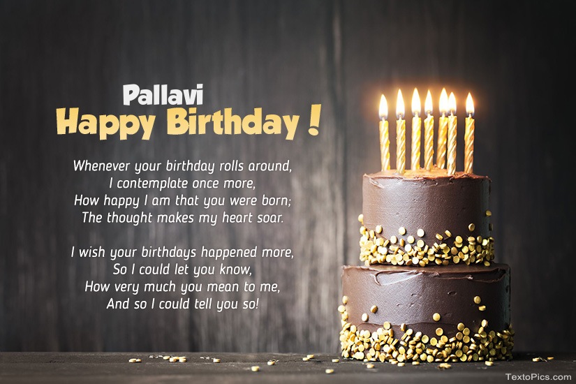 Happy Birthday images for Pallavi