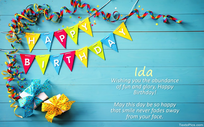 Happy Birthday Ida