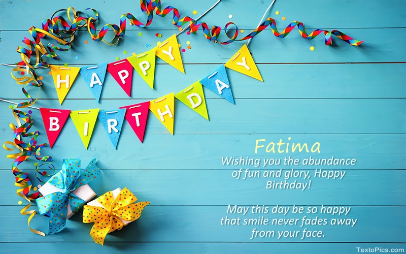 Happy Birthday pics for Fatima