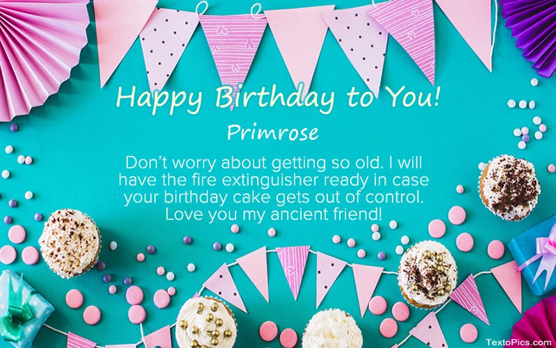 Primrose - Happy Birthday pics
