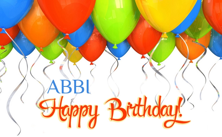 Birthday greetings ABBI