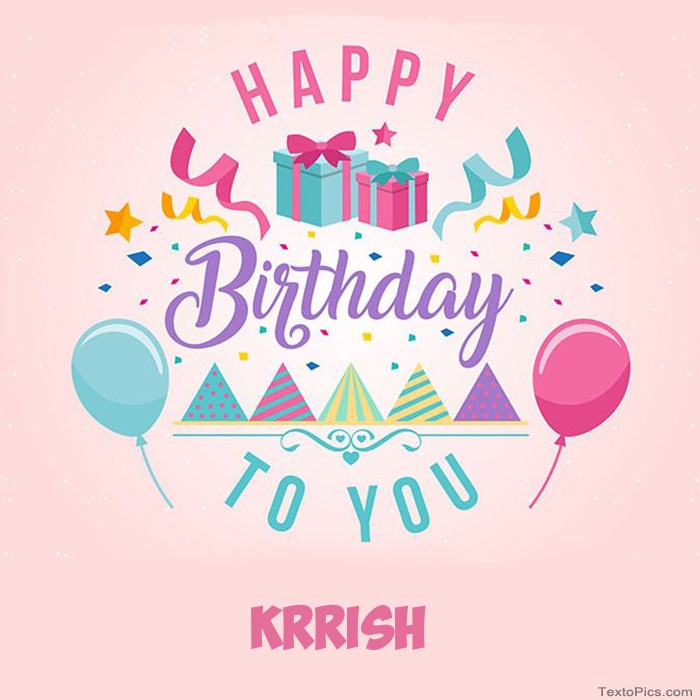 Happy Birthday Krish GIFs - Download original images on Funimada.com