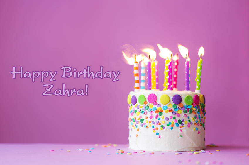 Happy Birthday Zahra!