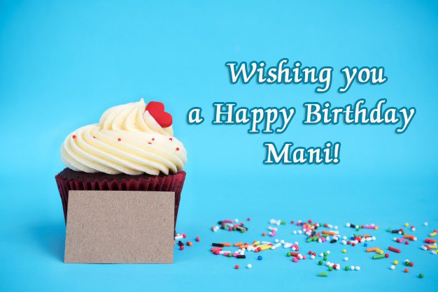 Wishing you a Happy Birthday Mani!