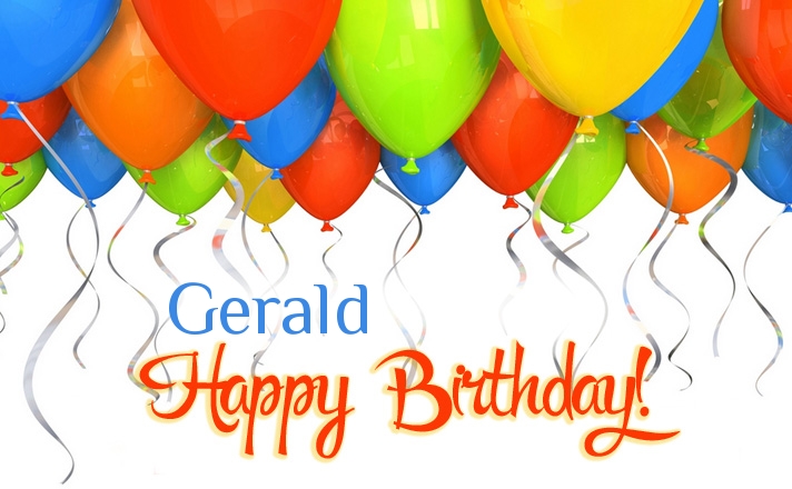 Birthday greetings Gerald