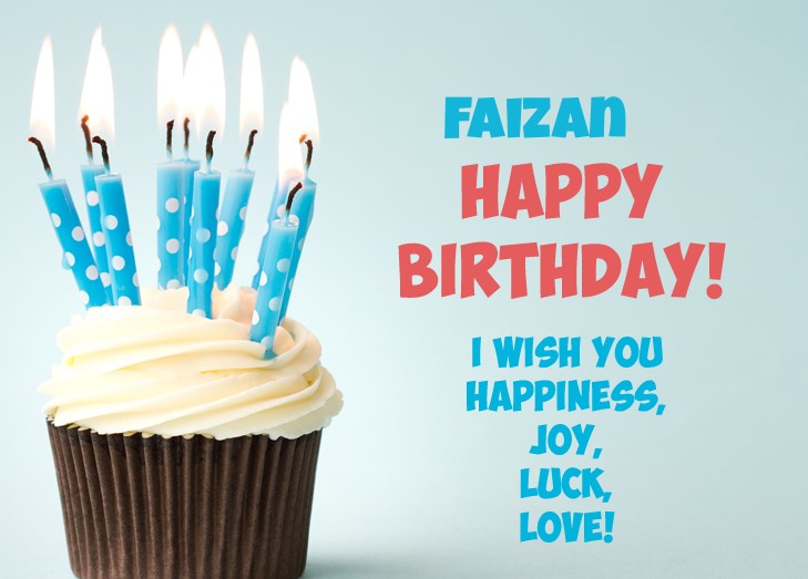 Faizan - Animated Happy Birthday Cake GIF for WhatsApp | Funimada.com