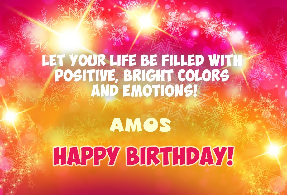 Happy Birthday Amos images.