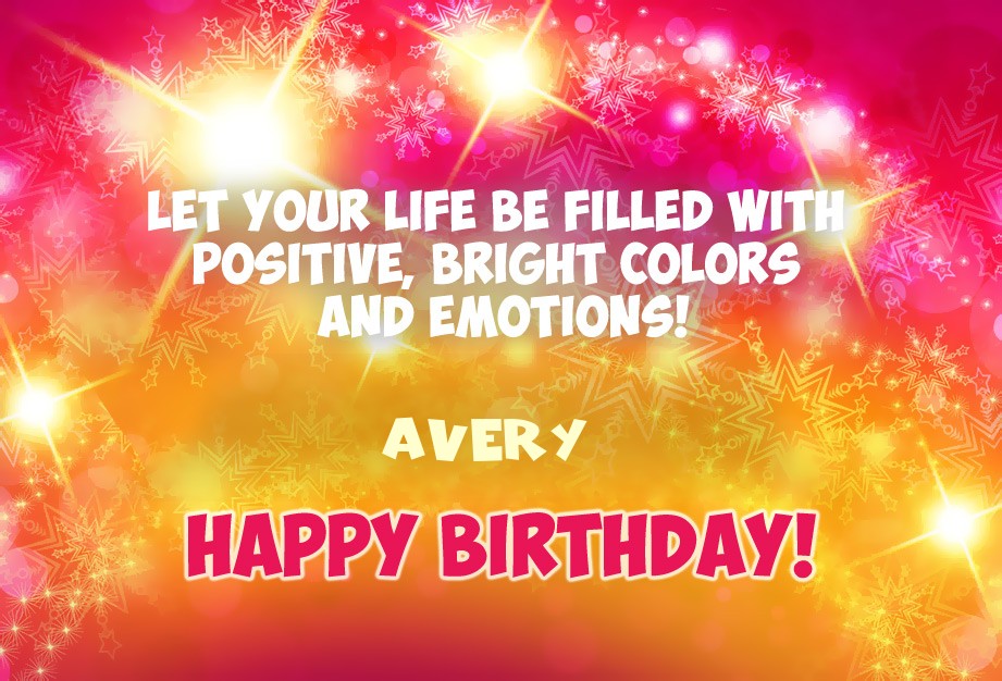 Happy Birthday Avery Pictures Congratulations