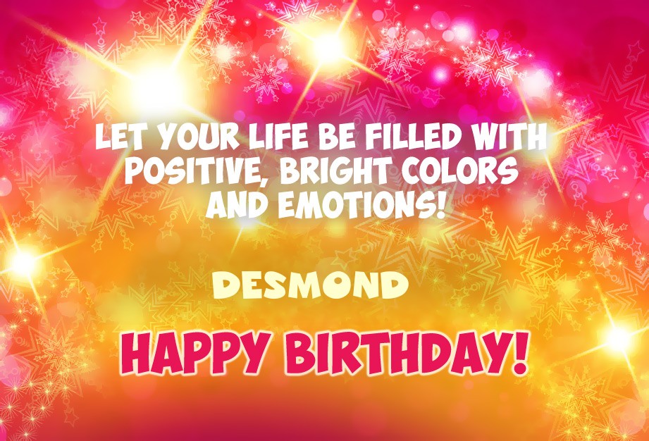 Happy Birthday Desmond images