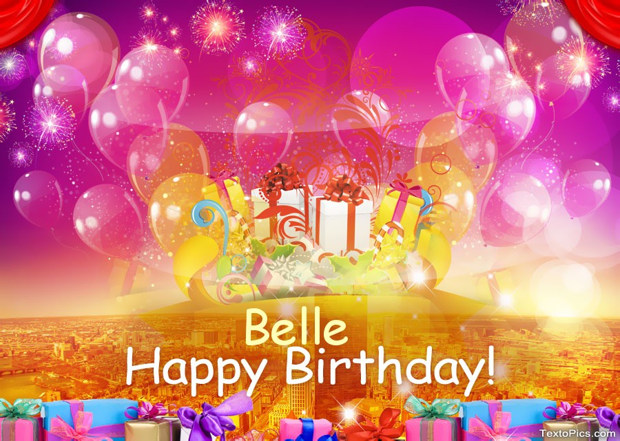 Congratulations on the birthday of Belle
