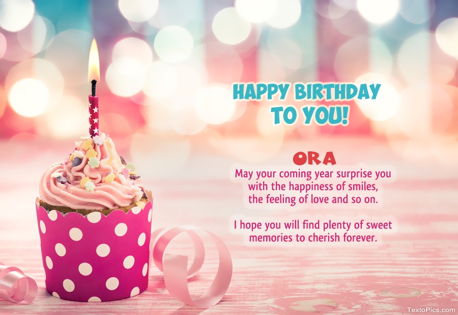 Wishes Ora for Happy Birthday