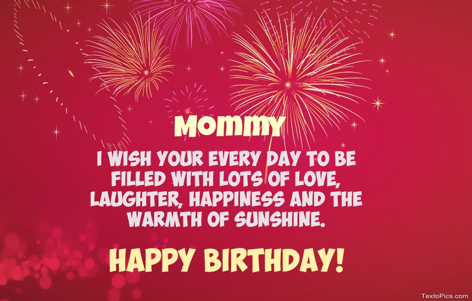 Cool congratulations for Happy Birthday of Mommy