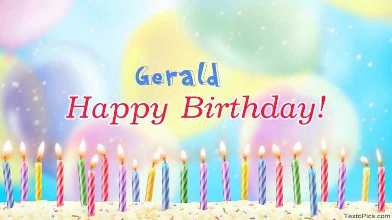 Cool congratulations for Happy Birthday of Gerald