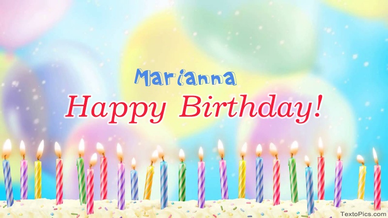 Cool congratulations for Happy Birthday of Marianna