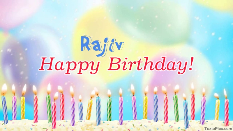 Cool congratulations for Happy Birthday of Rajiv