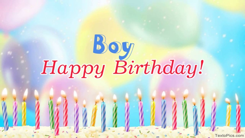 Cool congratulations for Happy Birthday of Boy