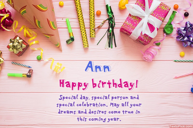 Happy Birthday Ann, Beautiful images
