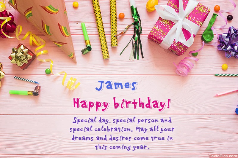 Happy Birthday James, Beautiful images