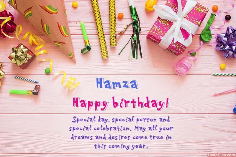 Happy Birthday Hamza, Beautiful images