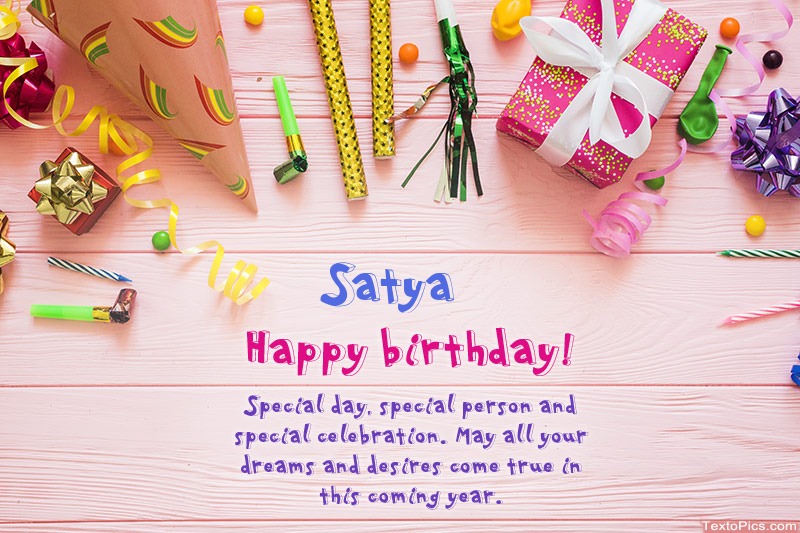 Happy Birthday Satya, Beautiful images