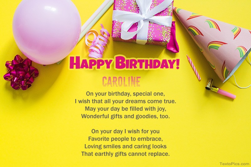 Happy Birthday Caroline, beautiful poems