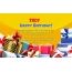 Cool Happy Birthday card Troy