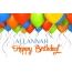 Birthday greetings ALLANNAH