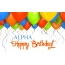 Birthday greetings ALPHA