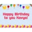 Happy Birthday to you Kavya!