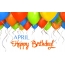 Birthday greetings APRIL