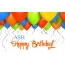 Birthday greetings ASH