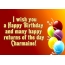 I wish you many happy Charmaine!
