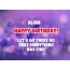 Happy Birthday cards for Aliah