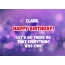 Happy Birthday cards for Clark