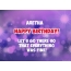 Happy Birthday cards for Aretha