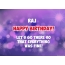 Happy Birthday cards for Raj