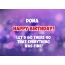 Happy Birthday cards for Dona