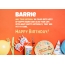 Congratulations for Happy Birthday of Barrie